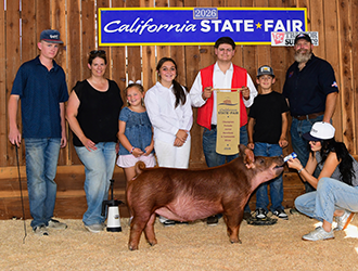 Mitchell Veffredo
Champion Tamworth Gilt
California State Fair