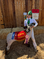 Finnley Bradford
Champion 4-H Market Lamb
Trinity County Fair